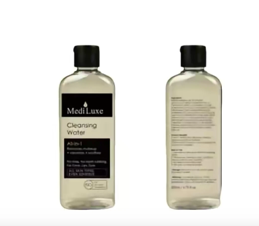 Gentle Micellar Cleansing Water and Makeup Remover. No-Rinse Facial Cleanser for Fresh, Clear Skin